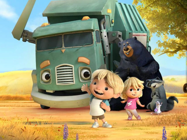 آموزش زبان انگلیسی به کودکان با انیمیشن کامیون زباله