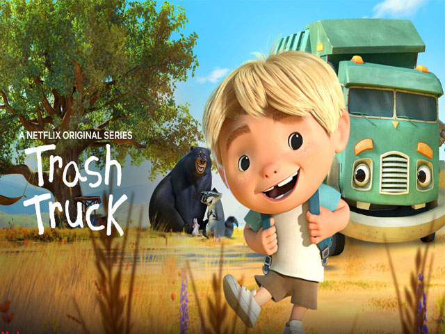 انیمیشن کامیون زباله (Trash Truck)