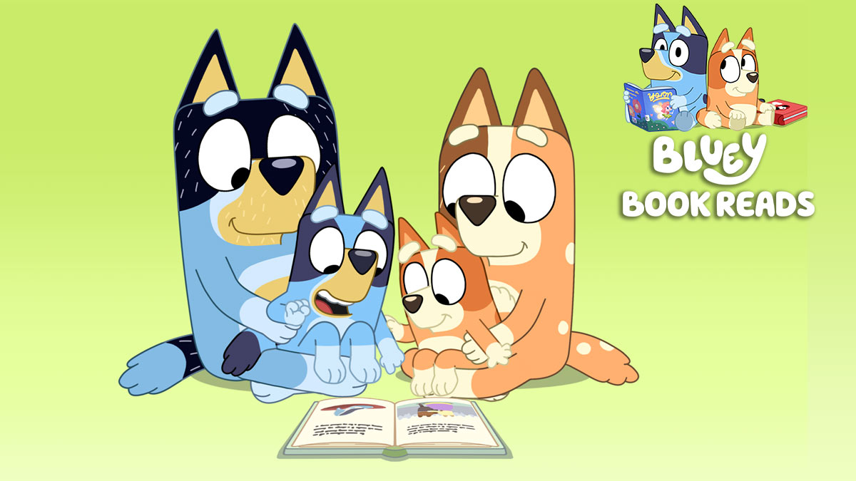 کارتون Bluey Book Reads (کتاب خوانی بلویی) 