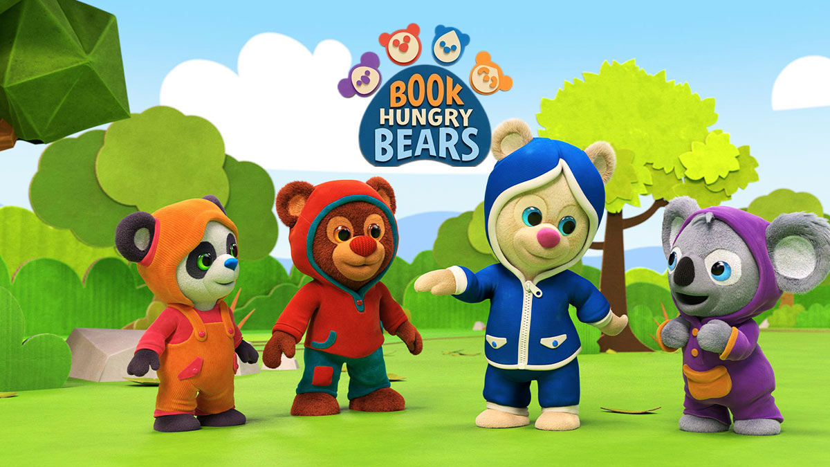 کارتون Book Hungry Bears (خرس‌های دوستدار کتاب) 