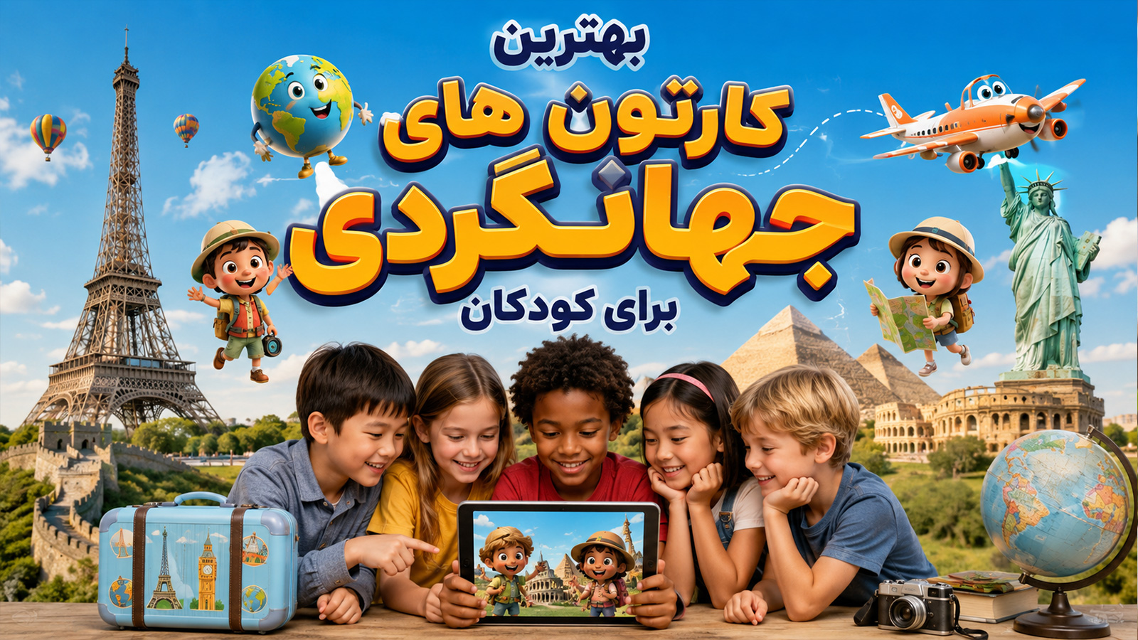 بهترین کارتون های جهانگردی برای کودکان