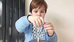 Magnetic Sculpture Activity For Kids with Nuts