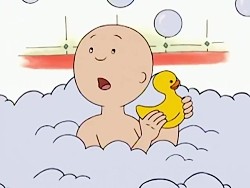 Caillou in the Bathtub