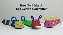 How to Make an Egg Carton Caterpillar