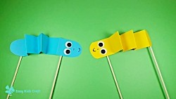 How to Make a Wriggly Worm _ Fun Paper Craft Idea