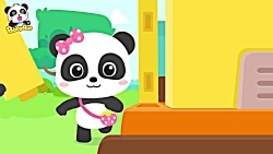 Baby Panda Pretend Play Driving Bus