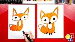 How To Draw A Cartoon Fox