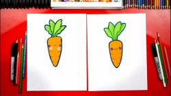 How To Draw A Funny Carrot