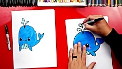 How To Draw A Funny Whale