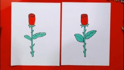 How To Draw A Rose For Mother's Day!