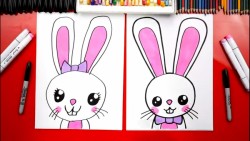 How To Draw A Big Easter Bunny Portrait