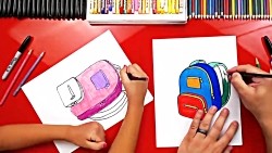 How To Draw A School Backpack