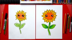 How To Draw A Sunflower