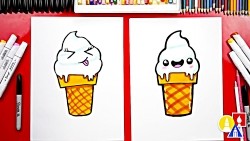 How To Draw Vanilla Ice Cream Soft Serve