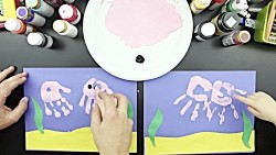 Finger Painting A Jellyfish