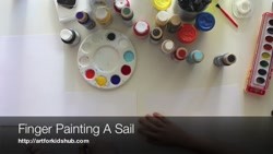 Finger Painting A Snail