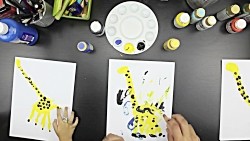 How To Finger Paint A Giraffe