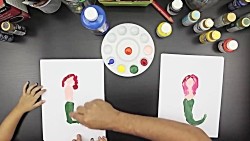 How To Finger Paint A Mermaid