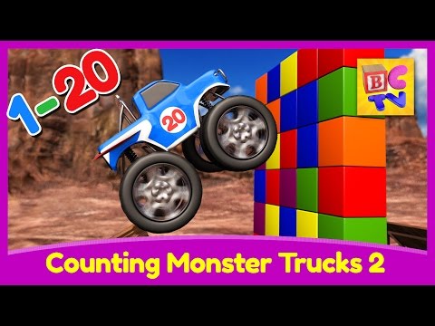 Counting Monster Trucks Part 2 - 1 to 20