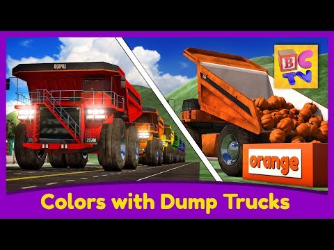 Learn Colors with Dump Trucks - Part 1