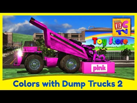 Learn Colors with Dump Trucks - Part 2