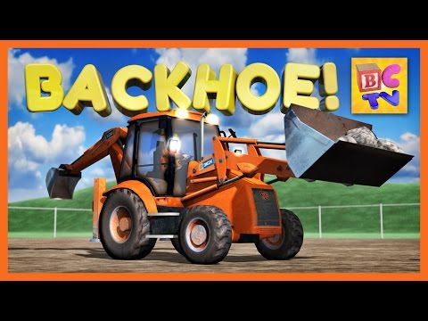 Learn About Backhoes - Construction Vehicles for Children