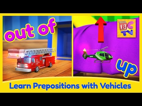 Find the Vehicles - Learning English Prepositions for Kids