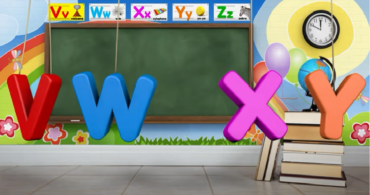 Mega Truck Alphabet Part 10 - Learn About the Letter V-W-X-Y-Z