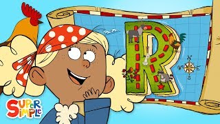 A Race to Find Treasure on "R" Island