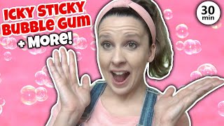 Icky Sticky Bubble Gum Song with Ms Rachel + More Nursery Rhymes & Kids Songs