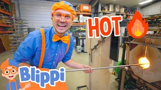 Blippi Visits A Glass Workshop