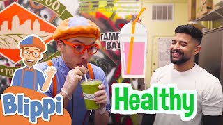 Blippi Makes Organic Smoothies