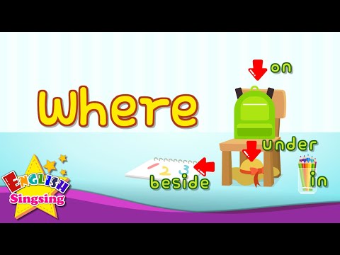 Kids vocabulary - Where?(in, on, under)