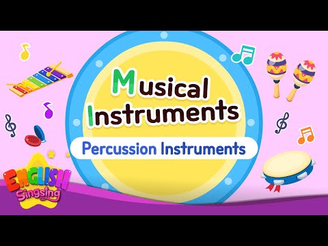 Kids vocabulary - Musical instruments - Percussion Instruments