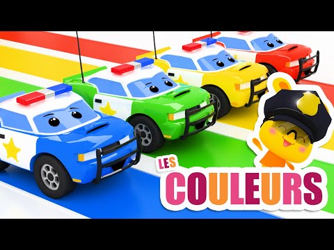 COULEURS - Voitures de police, bus, moto - TITOUNIS