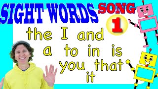 Sight Words Song 1 - Learn 10 Words