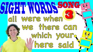 Sight Words Song 3 - Learn 10 Words