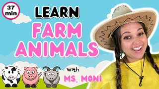 Learn Farm Animals With Ms Moni