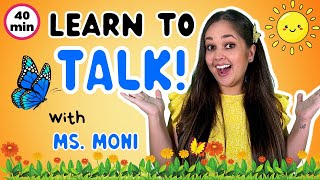 Learn To Talk With Ms Moni - New Words, Fruits, Insects & Colours