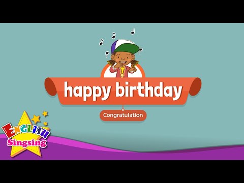 [Congratulation] Happy birthday - Education Rap for Kids