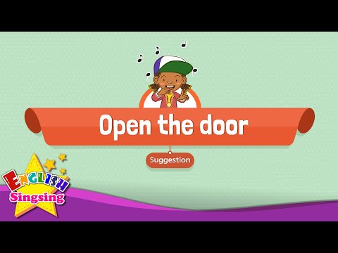 [Imperative sentence] Open the door  - Educational Rap for Kids