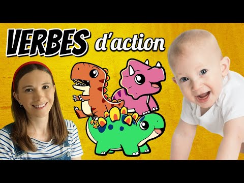 Verbes d’action - Avec des jouets dinosaures