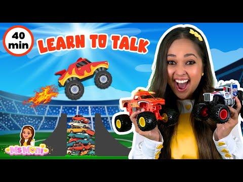 Monster Trucks & Cars For Kids - Excavators, Toys & Brain Breaks