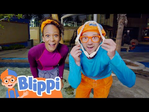 Blippi and Meekah's Night at the Aquarium