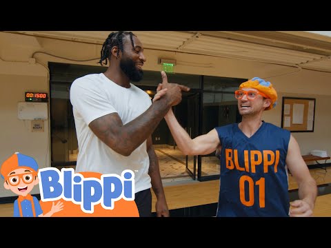 Blippi Plays Basketball With Andre Drummond