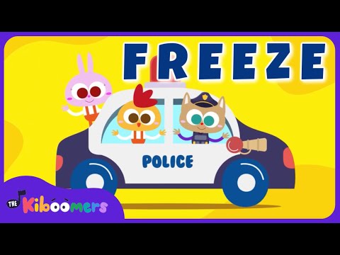 Wheels on the Police Car Freeze Dance