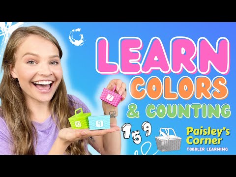 Learn Colors with Surprise Basket Toys