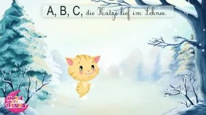 ABC, die Katze lief im Schnee