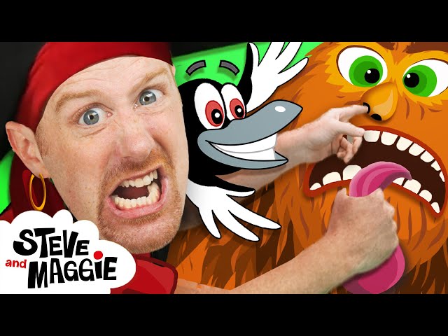 Halloween Pirate, Bigfoot and More from Steve and Maggie - Robot Story for Kids - Sea Animals Story
