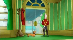 S01E07-Curious George, Door Monkey - Curious George Goes Up the River